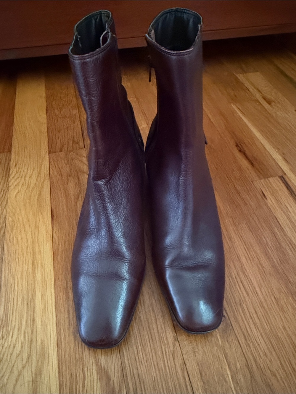 Talbots Dark Brown Leather Ankle Booties